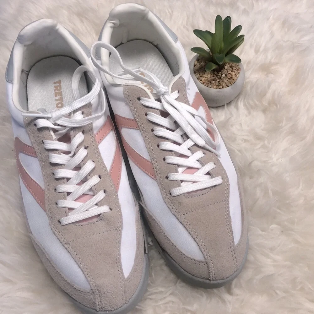 TRETORN Rawlins 2.0 Leather/Fabric Sneakers 9M EUC